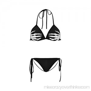 Artsadd Skeleton Hand Skull Custom Women Bikini Swimsuit Beachwear B01DOX5I7E